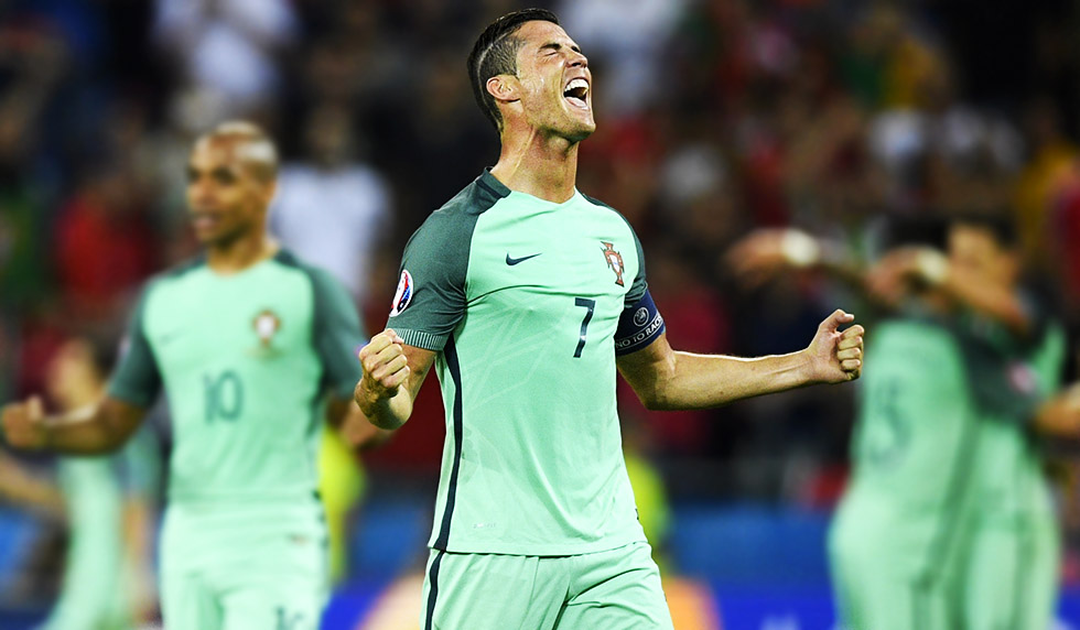 Cristiano Ronaldo Gareth Bale Europameisterschaft 2016 Portugal Wales Halbfinale