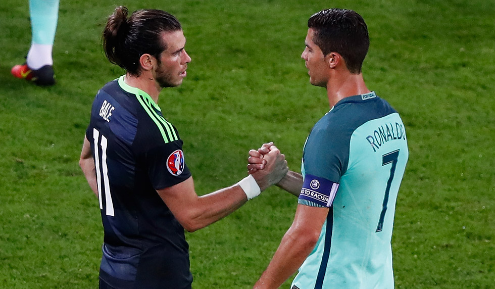 Cristiano Ronaldo Gareth Bale Europameisterschaft 2016 Portugal Wales Halbfinale