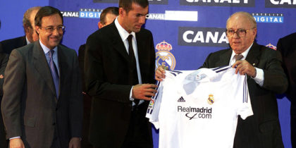Zinédine Zidane Real Madrid Präsentation 2001