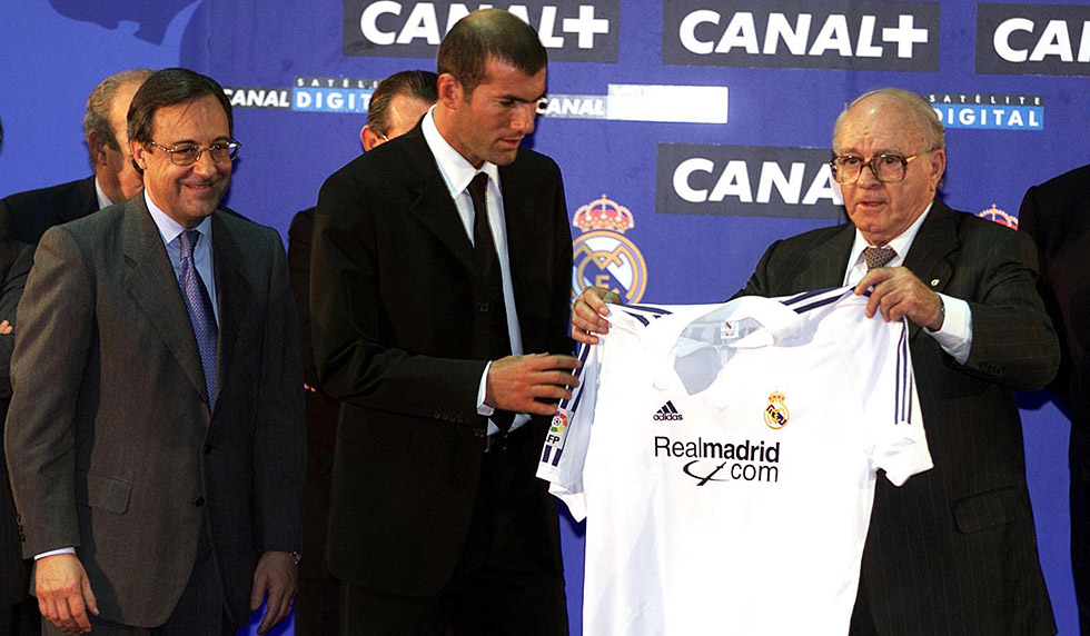 Zinédine Zidane Real Madrid Präsentation 2001