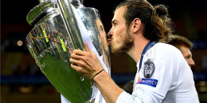 gareth bale real madrid cl pokal kuss