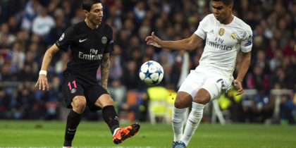 Angel Di Maria Casemiro Real Madrid Paris St. Germain