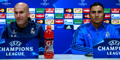 Keylor Navas Zinédine Zidane Real Madrid Press