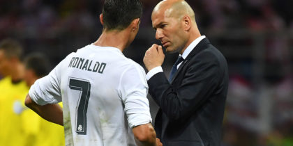 Cristiano Ronaldo Zinédine Zidane Real Madrid