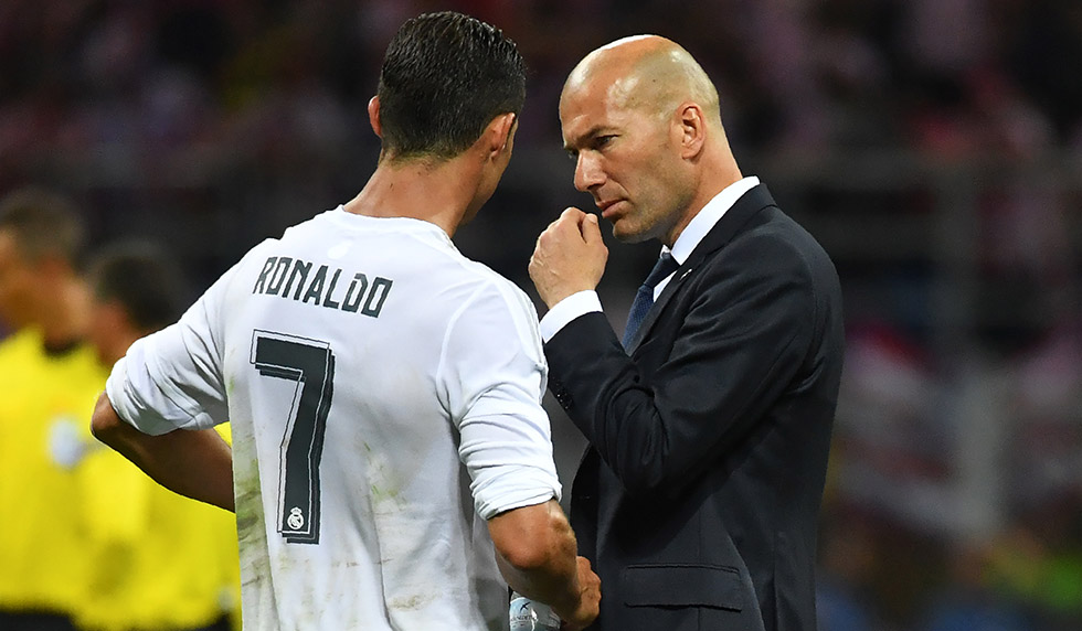 Cristiano Ronaldo Zinédine Zidane Real Madrid