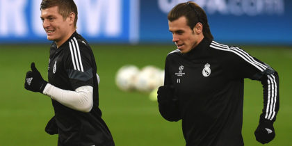 Toni Kroos Gareth Bale Real Madrid Training