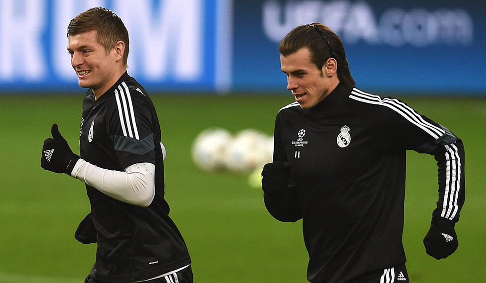 Toni Kroos Gareth Bale Real Madrid Training