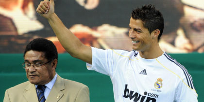 Cristiano Ronaldo Real Madrid Präsentation Bernabéu