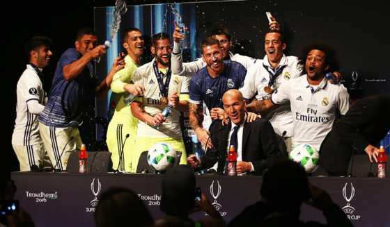 Zinédine Zidane Real Madrid Pressekonferenz UEFA Super Cup Spieler