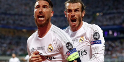 Gareth Bale Sergio Ramos Real Madrid Champions League