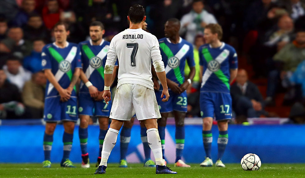 cristiano ronaldo real madrid freekick freistoss
