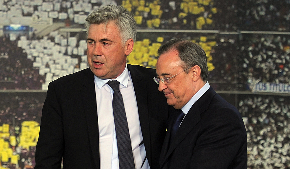 Carlo Ancelotti Florentino Pérez