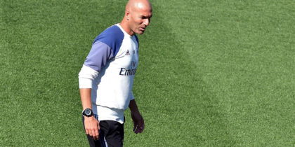 Zinédine Zidane Real Madrid Training