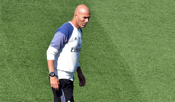 Zinédine Zidane Real Madrid Training