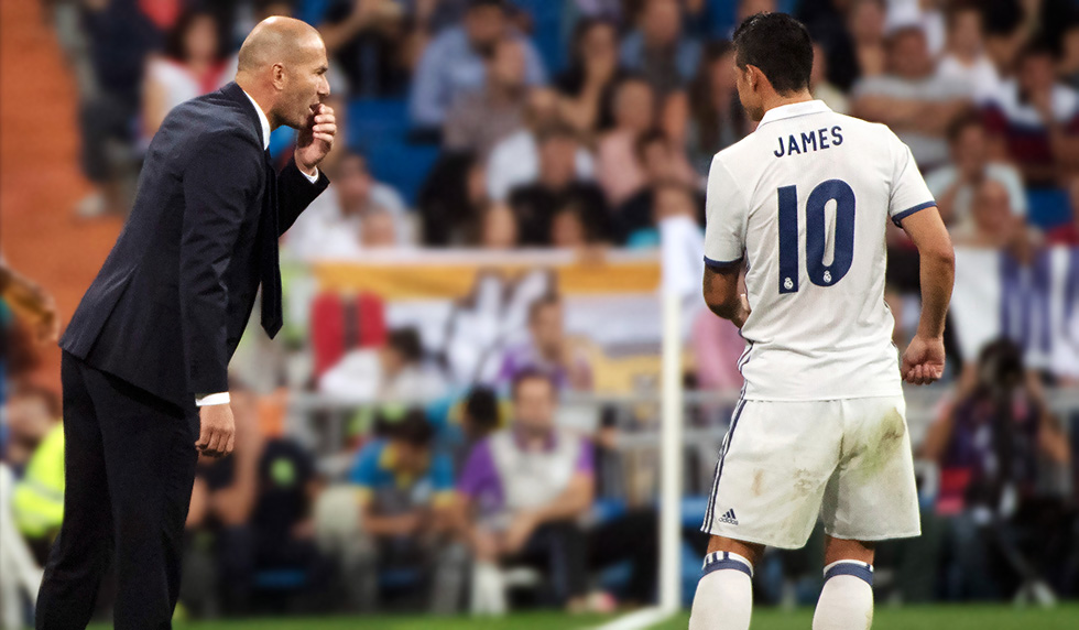 James Rodríguez Zinédine Zidane