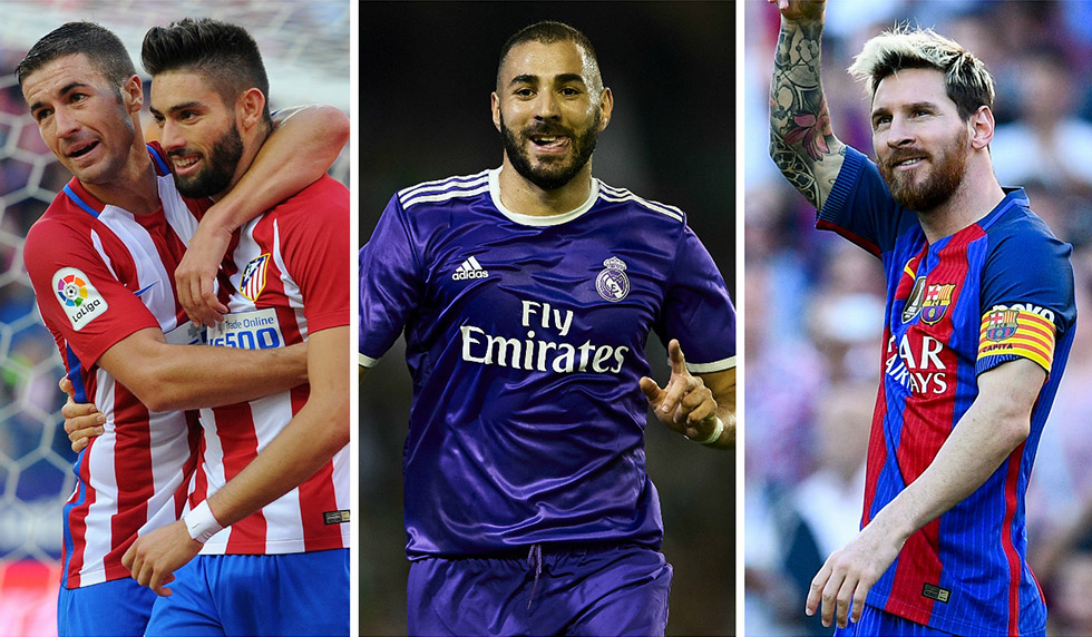 Karim Benzema Lionel Messi Atlético Real Madrid FC Barcelona