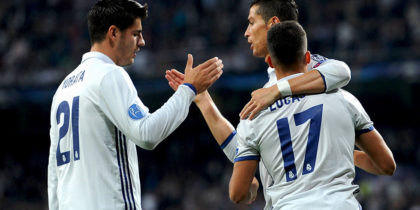 real madrid cristiano ronaldo morata lucas vazquez legia