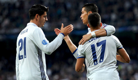 real madrid cristiano ronaldo morata lucas vazquez legia