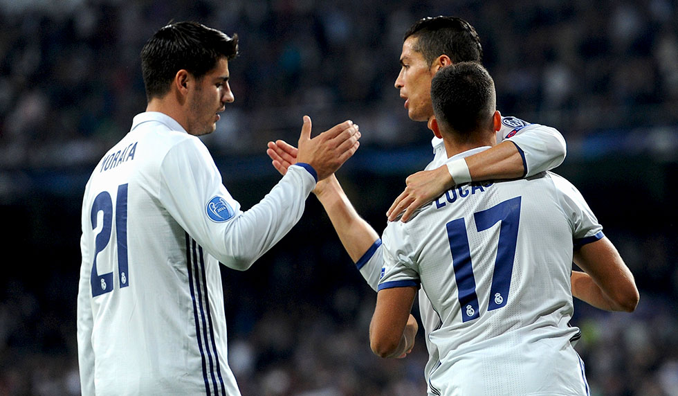 real madrid cristiano ronaldo morata lucas vazquez legia