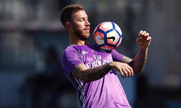 sergio ramos training