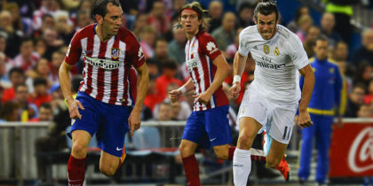 Gareth Bale Diego Godín Atlético Real Madrid
