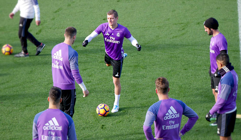 real madrid toni kroos training