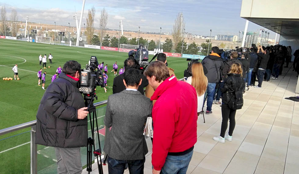 real madrid training clasico presse