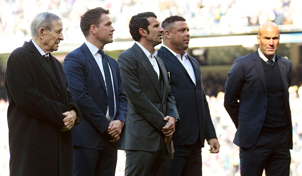 Luis Figo Ronaldo Zinédine Zidane Michael Owen Raymond Kopa