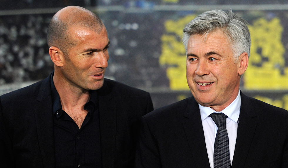 Zinédine Zidane Carlo Ancelotti