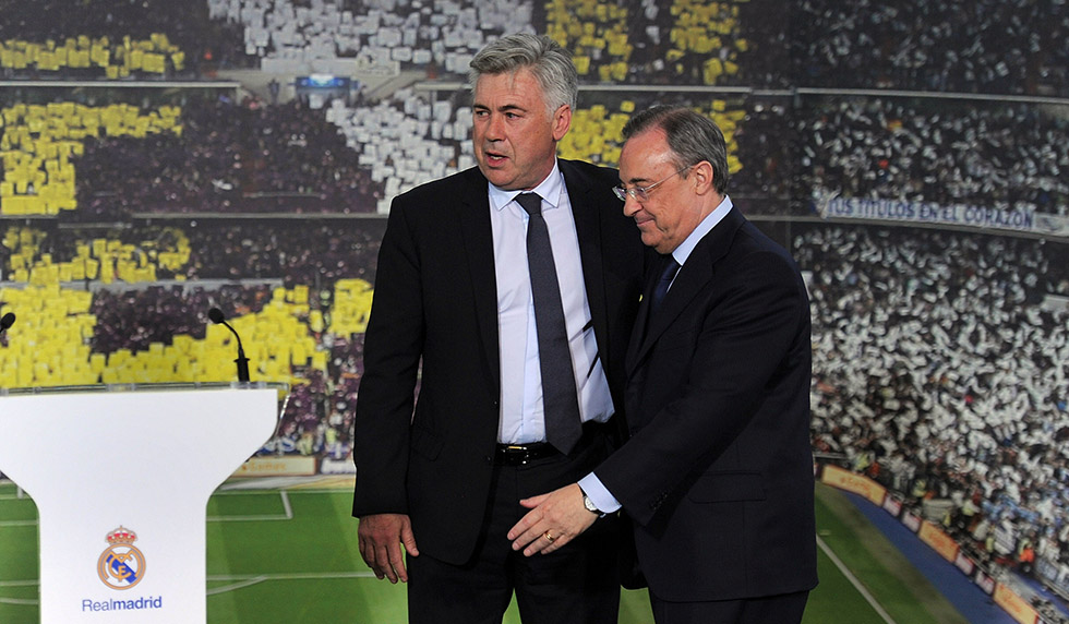 Carlo Ancelotti Florentino Perez