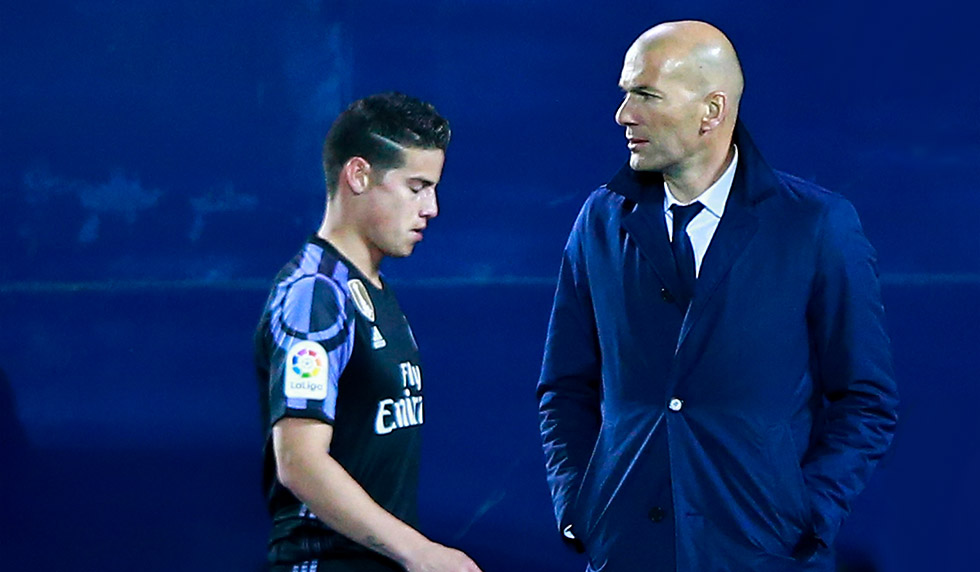 Zinédine Zidane James Rodríguez