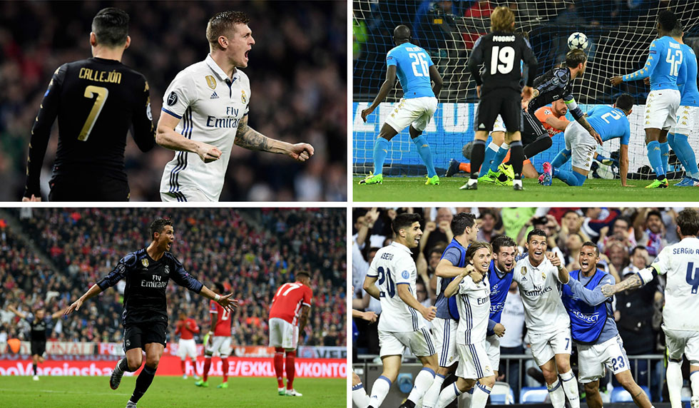 Real Madrid SSC Neapel Bayern München 2017
