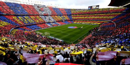 BARCELONA, SPAIN - DECEMBER 03: A general view of the stadium prior to the La Liga match between FC Barcelona and Real Madrid CF at Camp Nou on December 3, 2016 in Barcelona, Spain. (Photo by David Ramos/Getty Images)