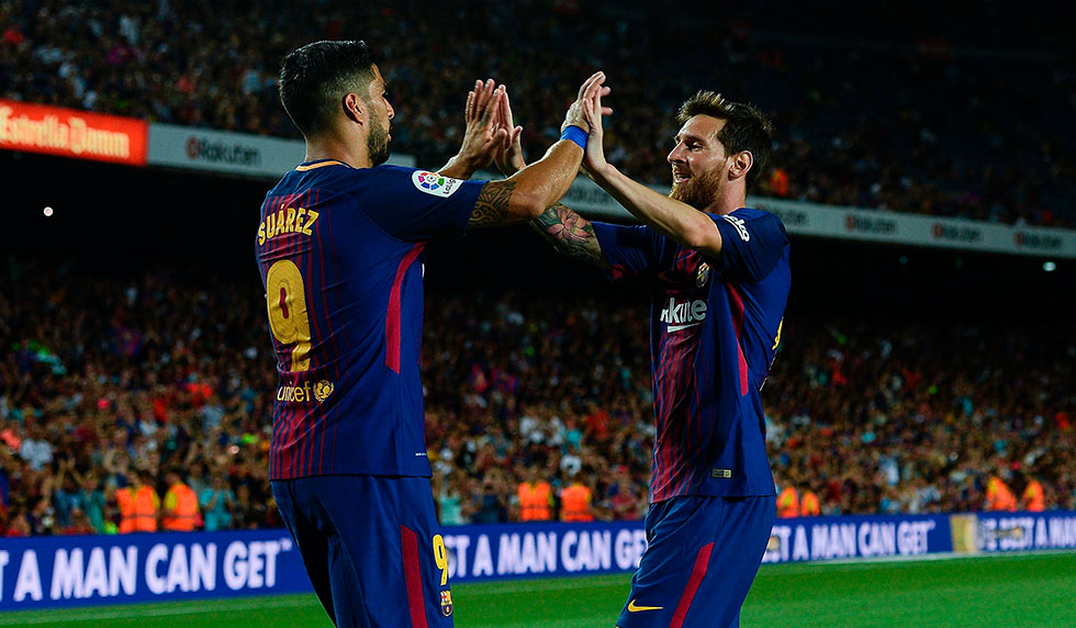 Luis Suárez Lionel Messi FC Barcelona