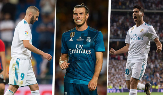 Karim Benzema Gareth Bale Marco Asensio