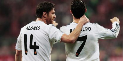 Xabi Alonso Cristiano Ronaldo