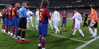 Real Madrid v Barcelona - La Liga Pasillo Spalier 2008