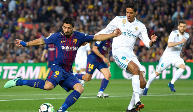 Luis Suárez Raphael Varane