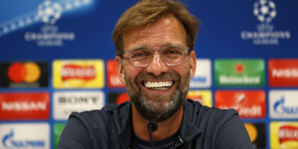 LIVERPOOL, ENGLAND - MAY 21: Jurgen Klopp, Manager of Liverpool speaks with the media during a press conference at Anfield on May 21, 2018 in Liverpool, England. (Photo by Jan Kruger/Getty Images)