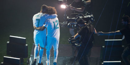 MADRID, SPAIN - MAY 27: Cristiano Ronaldo and Marcelo of Real Madrid celebrate at the Santiago Bernabeu stadium following their victory last night in Kiev in the UEFA Champions League final, on May 27, 2018 in Madrid, Spain. Real beat Liverpool 3-1 in the final to lift the European Cup and Champions League for the 13th time. (Photo by Denis Doyle/Getty Images) (Photo by Denis Doyle/Getty Images)