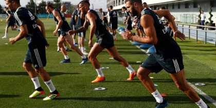 saisonvorbereitung training real madrid