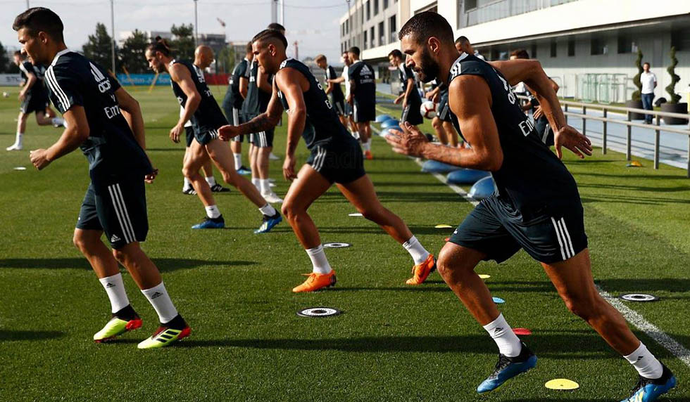 saisonvorbereitung training real madrid