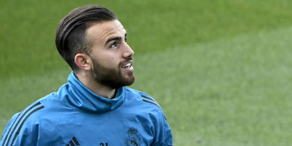 Real Madrid's Spanish forward Borja Mayoral and Real Madrid's Spanish midfielder Isco (R) take part in a training session at the Valdebebas training ground in Madrid on April 30, 2018 on the eve of the UEFA Champions League semi-final second-leg football match between Real Madrid and Bayern Munich. (Photo by GABRIEL BOUYS / AFP) (Photo credit should read GABRIEL BOUYS/AFP/Getty Images)