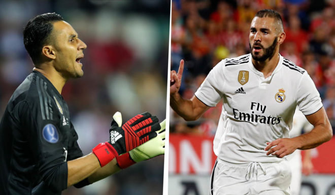 keylor navas karim benzema