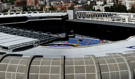 MADRID, SPAIN - MAY 20: A general view of the Santiago Bernabeu stadium where the UEFA Champions League final match between FC Bayern Muenchen and Inter Milan will be played, on May 20, 2010 in Madrid, Spain. (Photo by Jasper Juinen/Getty Images)