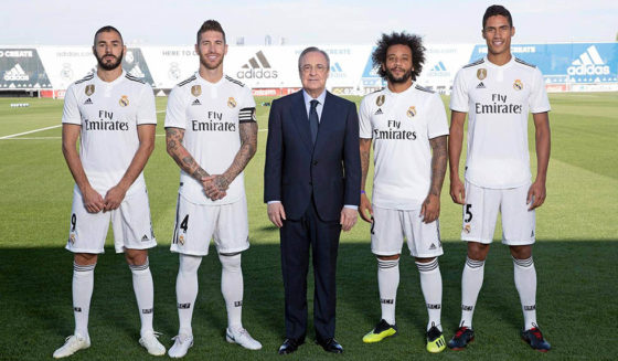 real madrid team foto 201819 kapitäne