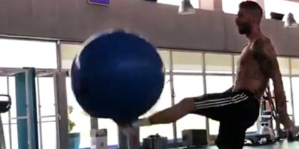 sergio ramos medizinball
