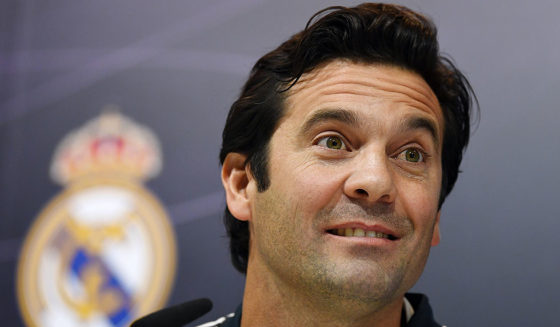 Temporary coach of Real Madrid CF, Argentinian former player Santiago Solari, holds a press conference at the Ciudad Real Madrid training facilities in Madrid's suburb of Valdebebas, on October 30, 2018. - Santiago Solari has been put in temporary charge of Real Madrid after Julen Lopetegui was sacked on October 29, 2018. Solari was the coach of Madrid's B team, Castilla, and is now expected to take Madrid for their Copa del Rey game against Melilla tomorrow. (Photo by GABRIEL BOUYS / AFP) (Photo credit should read GABRIEL BOUYS/AFP/Getty Images)