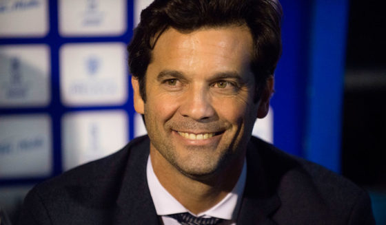 Real Madrid's Argentinian coach Santiago Solari smiles before the Spanish King's Cup football match between UD Melilla and Real Madrid CF at the Alvarez Claro municipal stadium in the autonomous city of Melilla on October 31, 2018. (Photo by JORGE GUERRERO / AFP) (Photo credit should read JORGE GUERRERO/AFP/Getty Images)