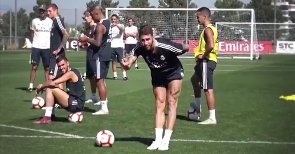 sergio ramos training